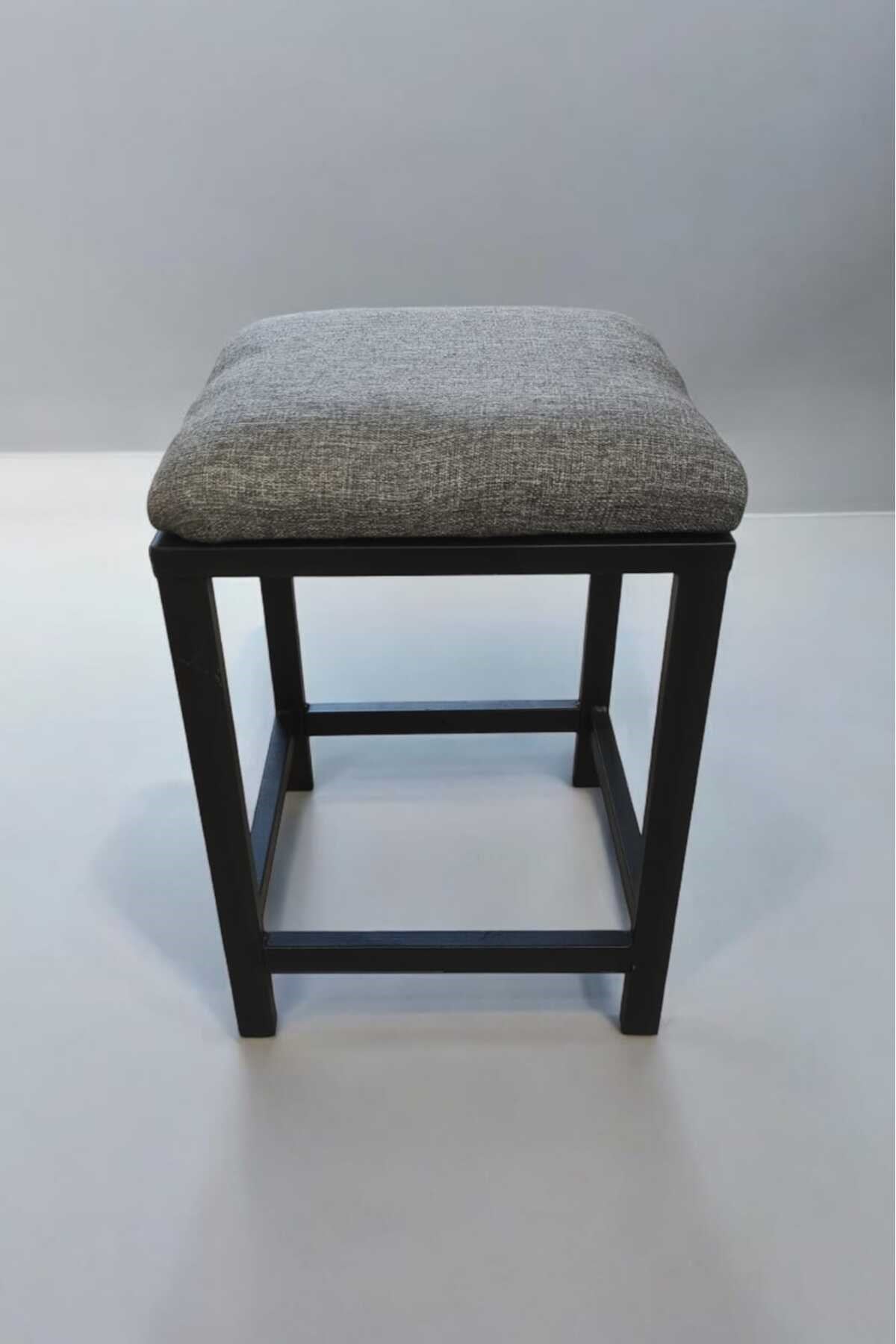 Tekli Puf Gri 35x35 cm
