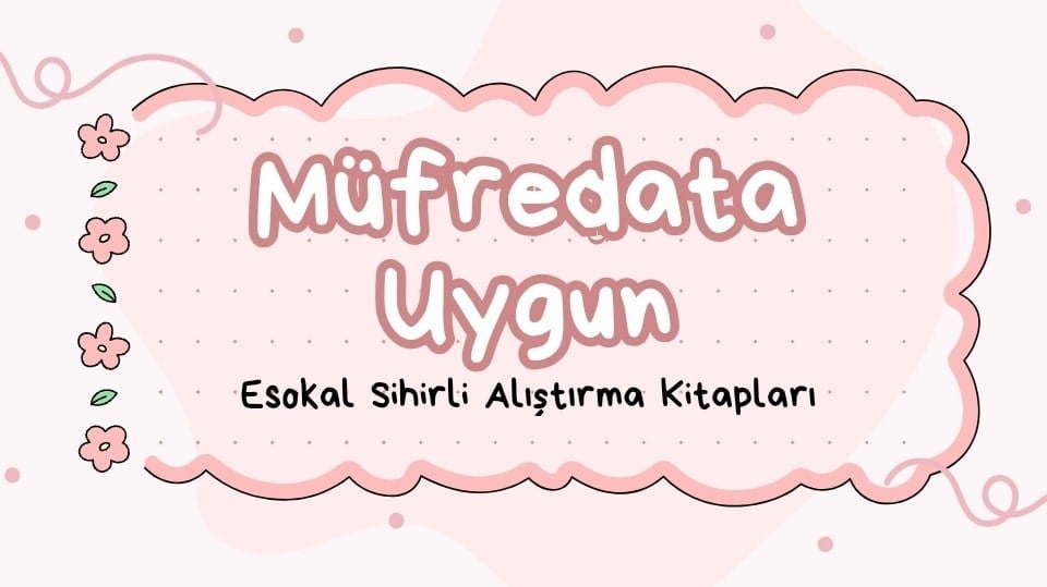 Eso Yazmayı Çizmeyi Sevdiren 4'lü Sihirli Alıştırma Kitabı - Oluklu(kabartmalı) Sihirli Uçan Kalemli