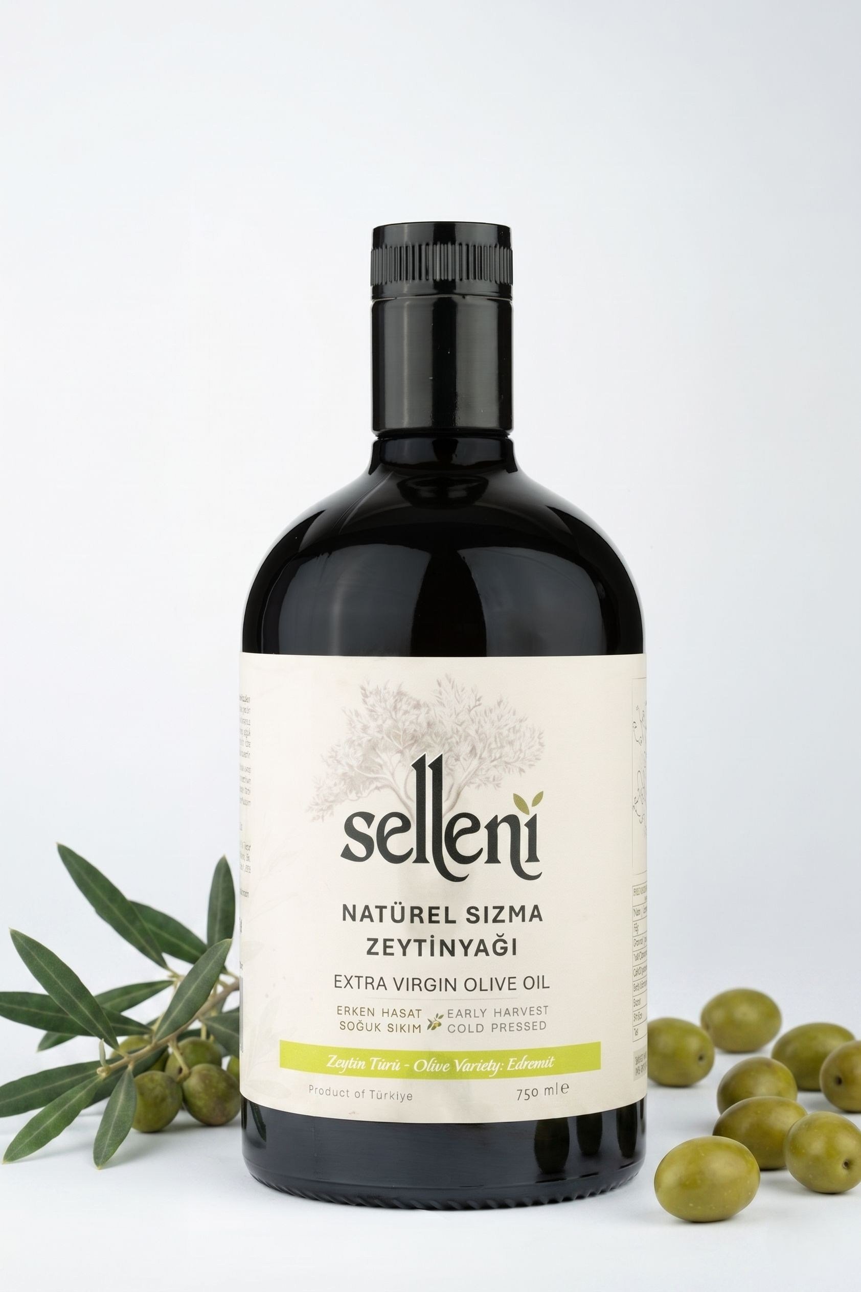 Selleni Erken Hasat Soğuk Sıkım Edremit 750 ml