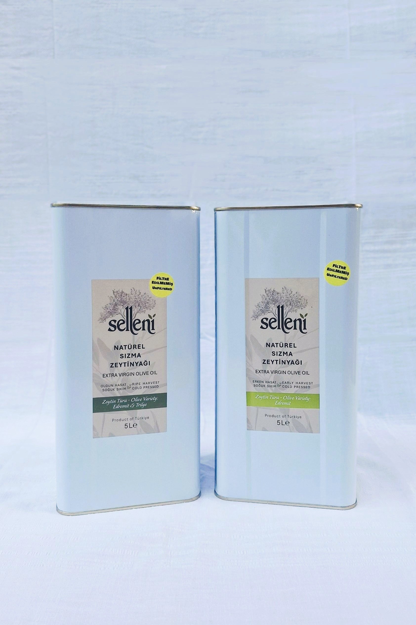 Selleni Soğuk Sıkım Zeytinyağı / İkili Set (5+5 L)