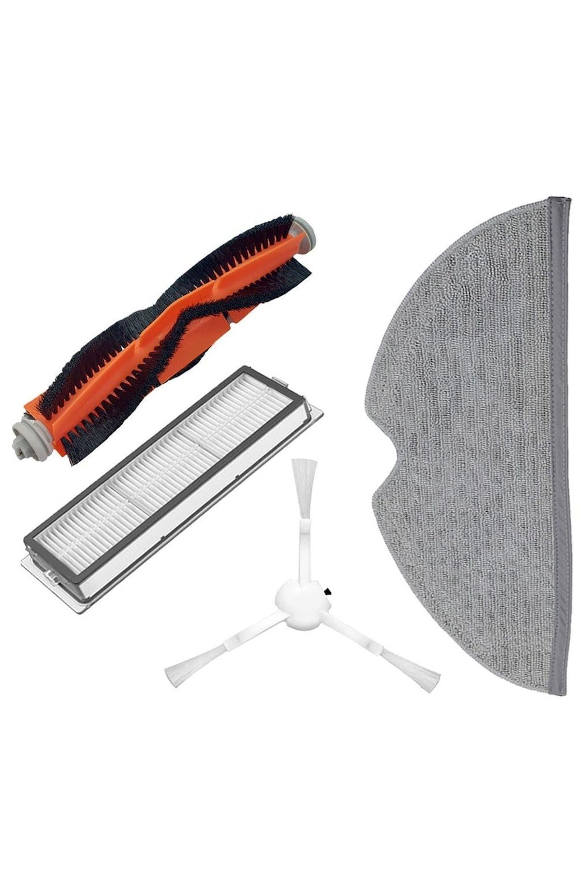 Xiaomi Uyumlu Vacuum Mop 2C (XMSTJQR2C) Robot Süpürge Aksesuar 4 Parça Set