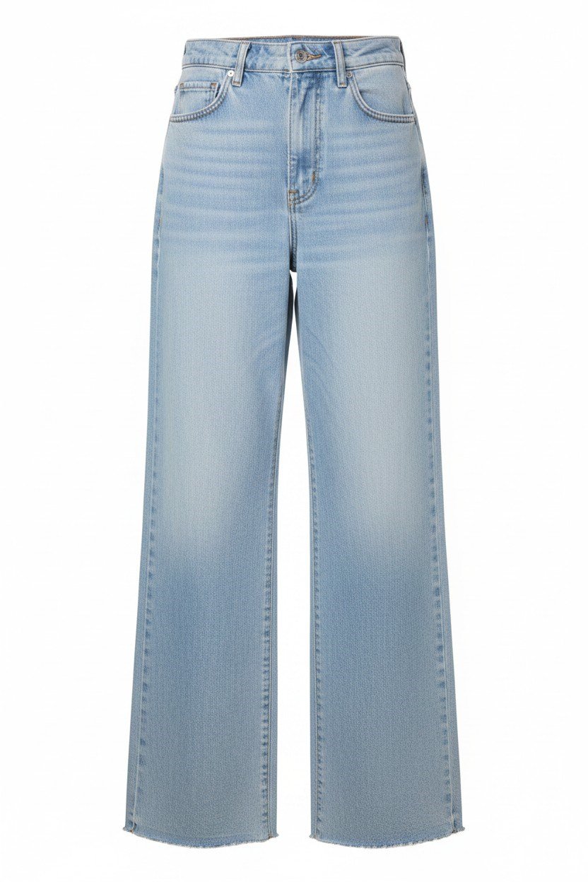 Buz Mavi Denim Pantolon