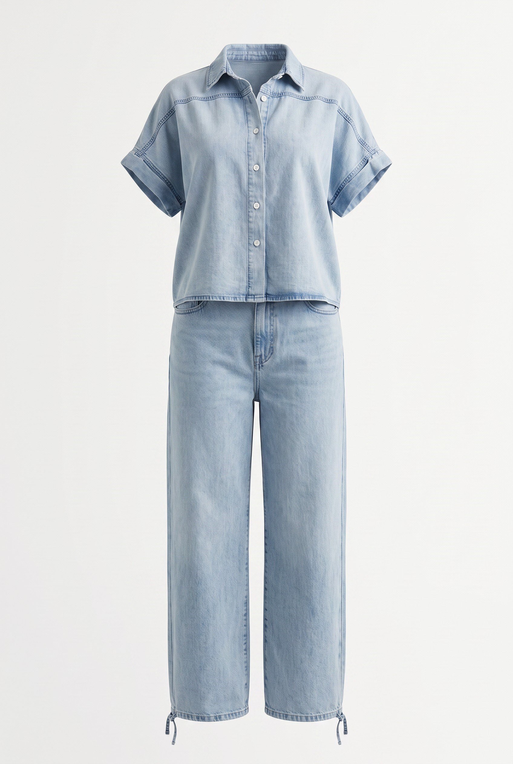 Gömlek Pantolon Denim Takım