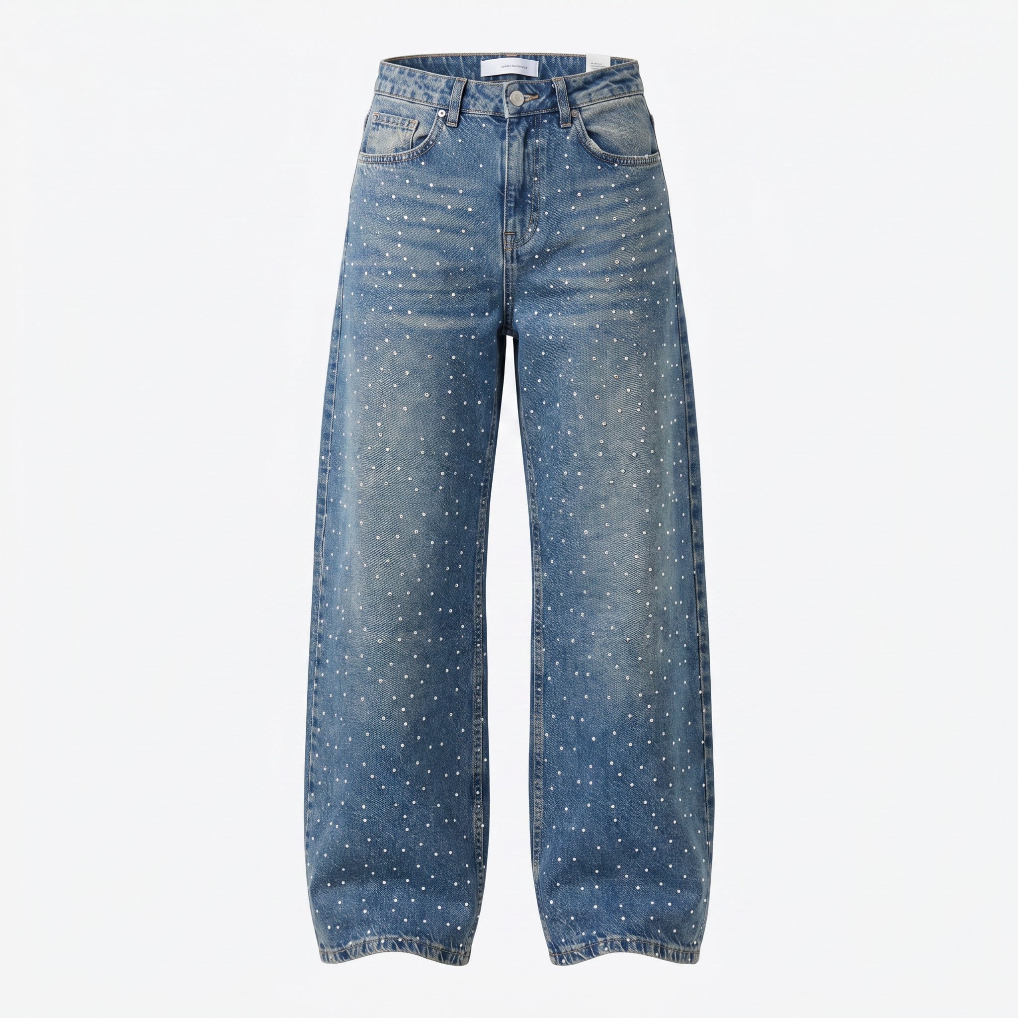 Taşlı Wide Leg Jean