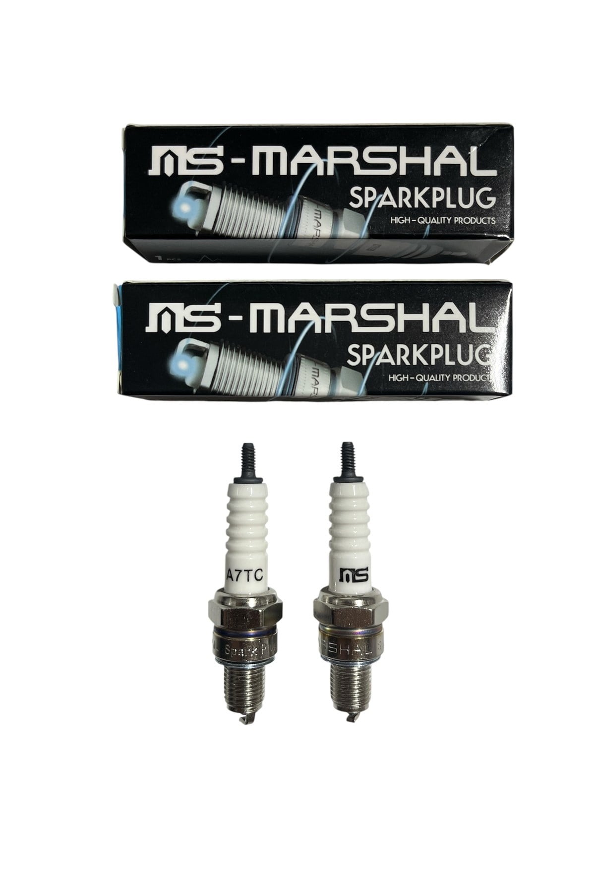 2 ADET BUJİ SCOOTER A7TC [C7HSA] MARSHAL SCOOTER 50-80-125-150-CUB-YBR-SFC -MONDİAL-RKS-KUBA