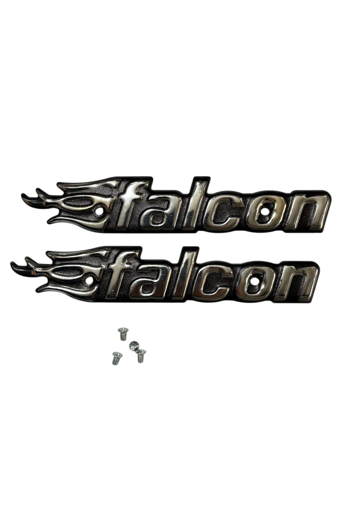 FALCON CG MOTOSİKLET DEPO YAZISI SİYAH SAĞ SOL İKİ TARAF İÇİN (4 TANE VİDASI DAHİLDİR)