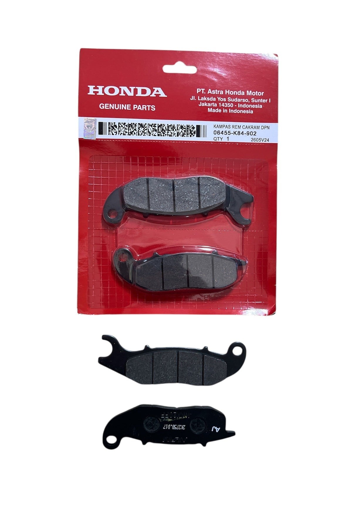 HONDA PCX ORJİNAL ÖN DİSK FREN BALATA TAKIMI PCX 2021 / 2022 / 2023 / 2024
