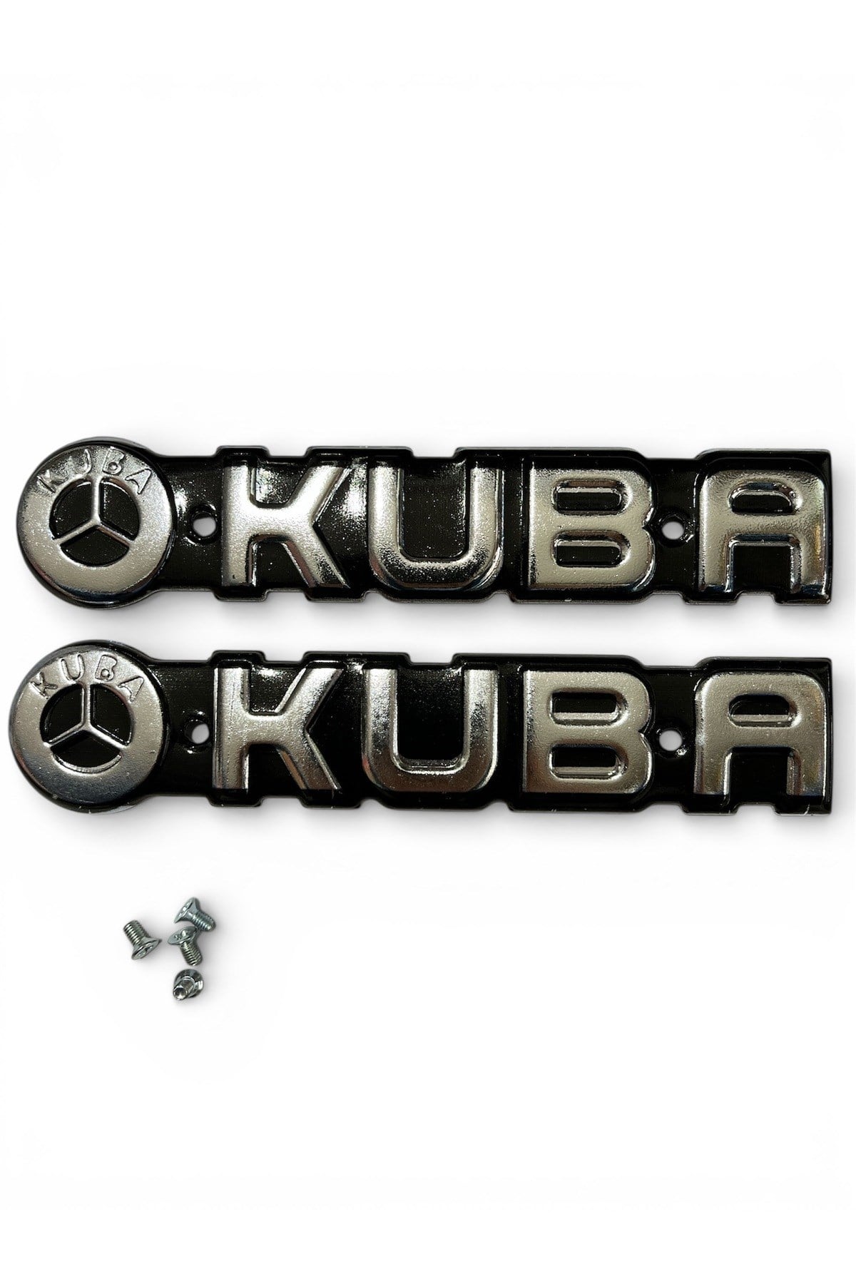 KUBA CG MOTOSİKLET DEPO YAZISI SİYAH SAĞ SOL İKİ TARAF İÇİN (4 TANE VİDASI DAHİLDİR)