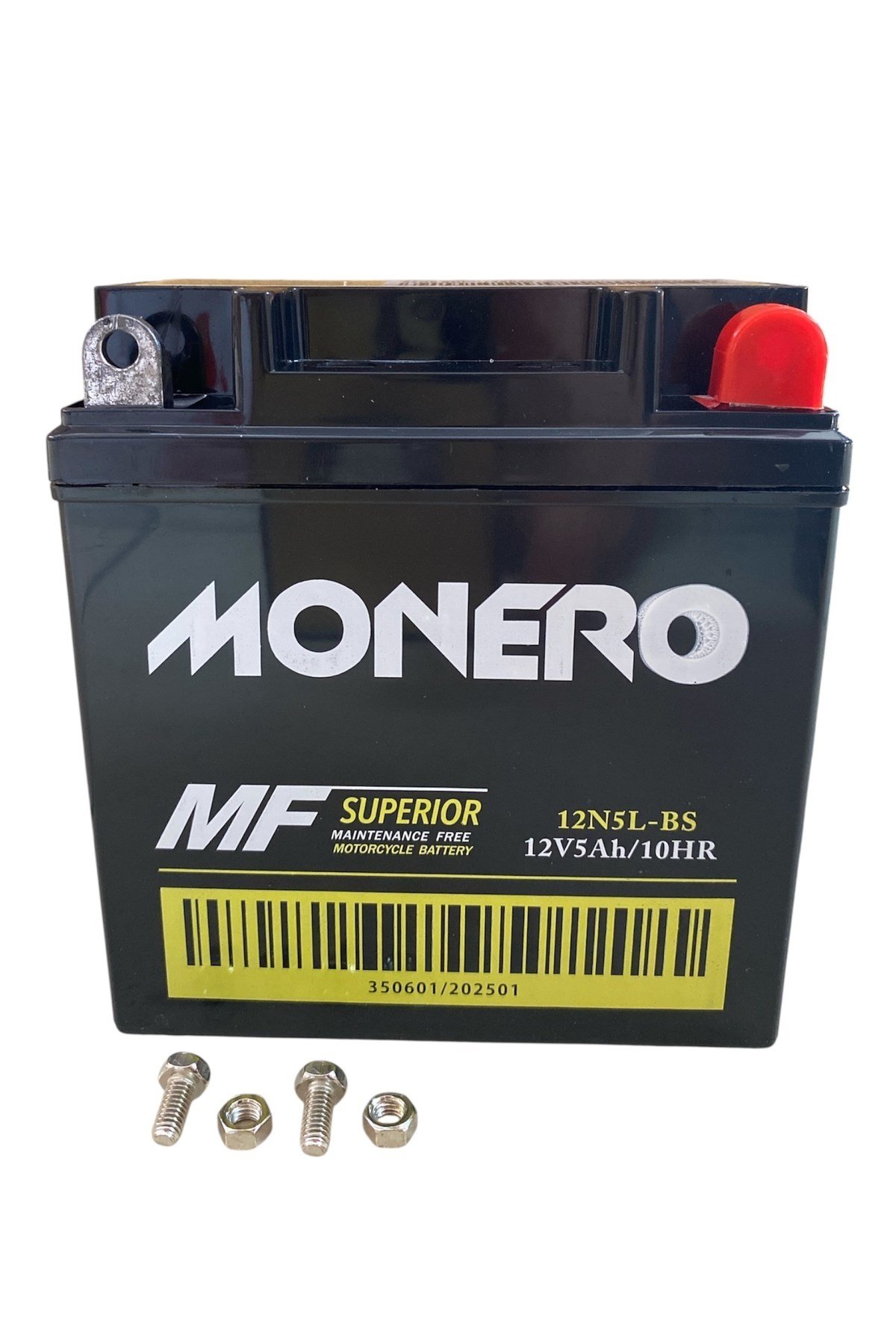 MONERO AKÜ 12 V 5 Ah DİKEY CUB - YBR - KUBA EGE [ Ölçü - 119*60*129 ]