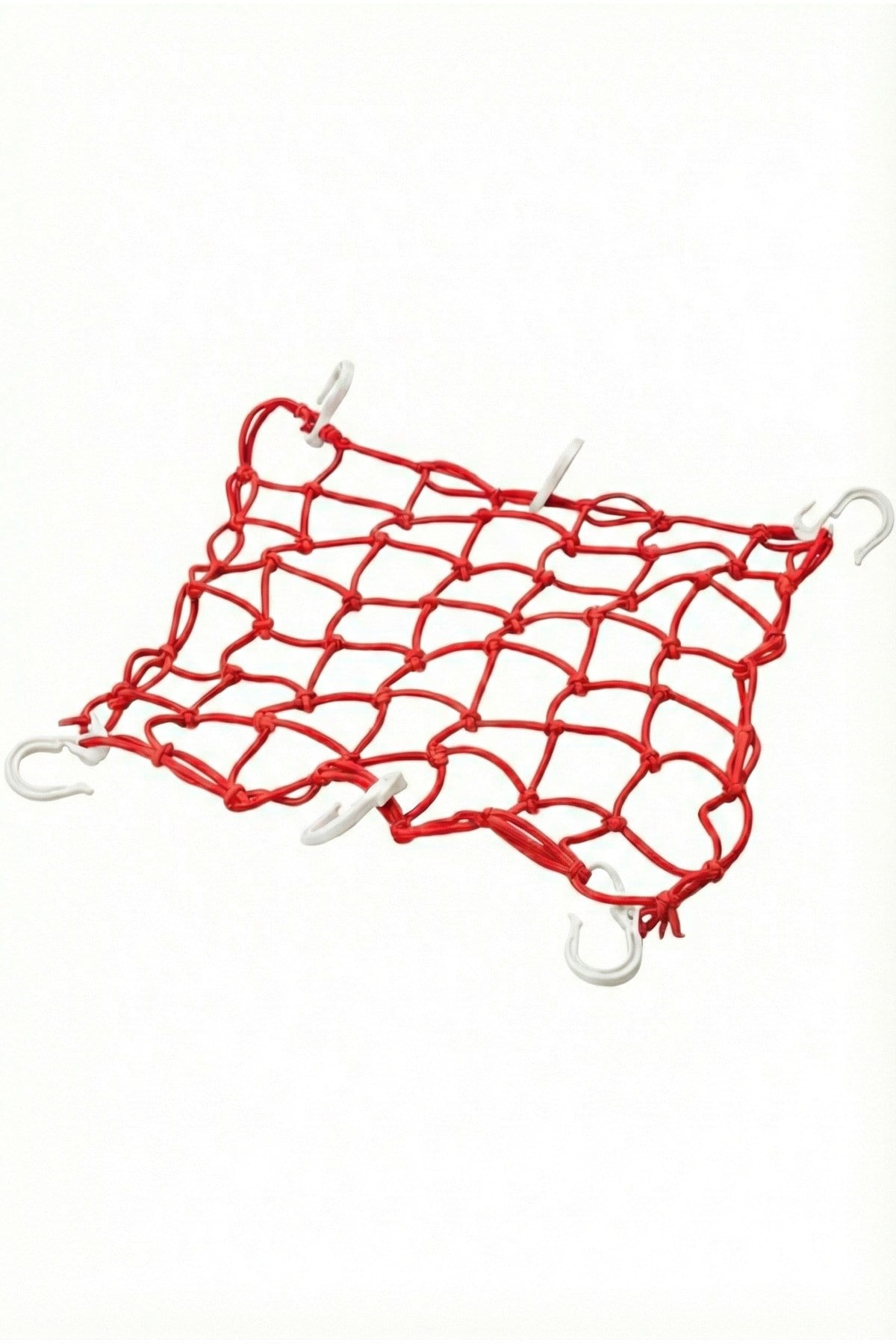 MOTOSİKLET KASK FİLESİ [ AHTAPOT ] KIRMIZI 6 KANCALI 35 x 35 cm