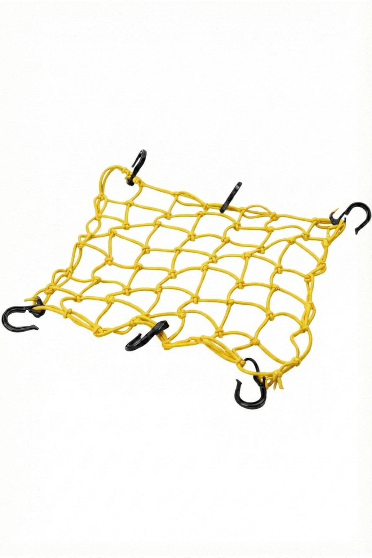 MOTOSİKLET KASK FİLESİ [ AHTAPOT ] SARI 6 KANCALI 35 x 35 cm