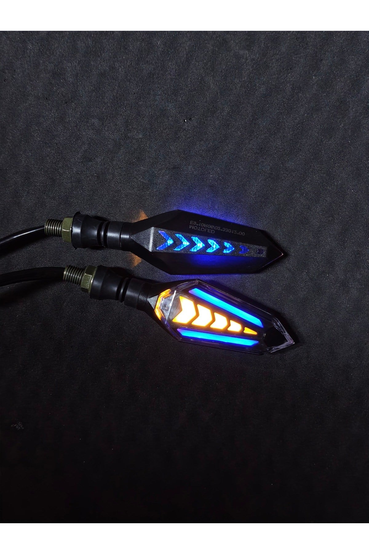 MOTOSİKLET LED SİNYAL KAYAR MODLU 2 ADET [TAKIM] UNİVERSAL - CG - KUBA ÇİTA - DRİFT L - MH DRİFT - CUB
