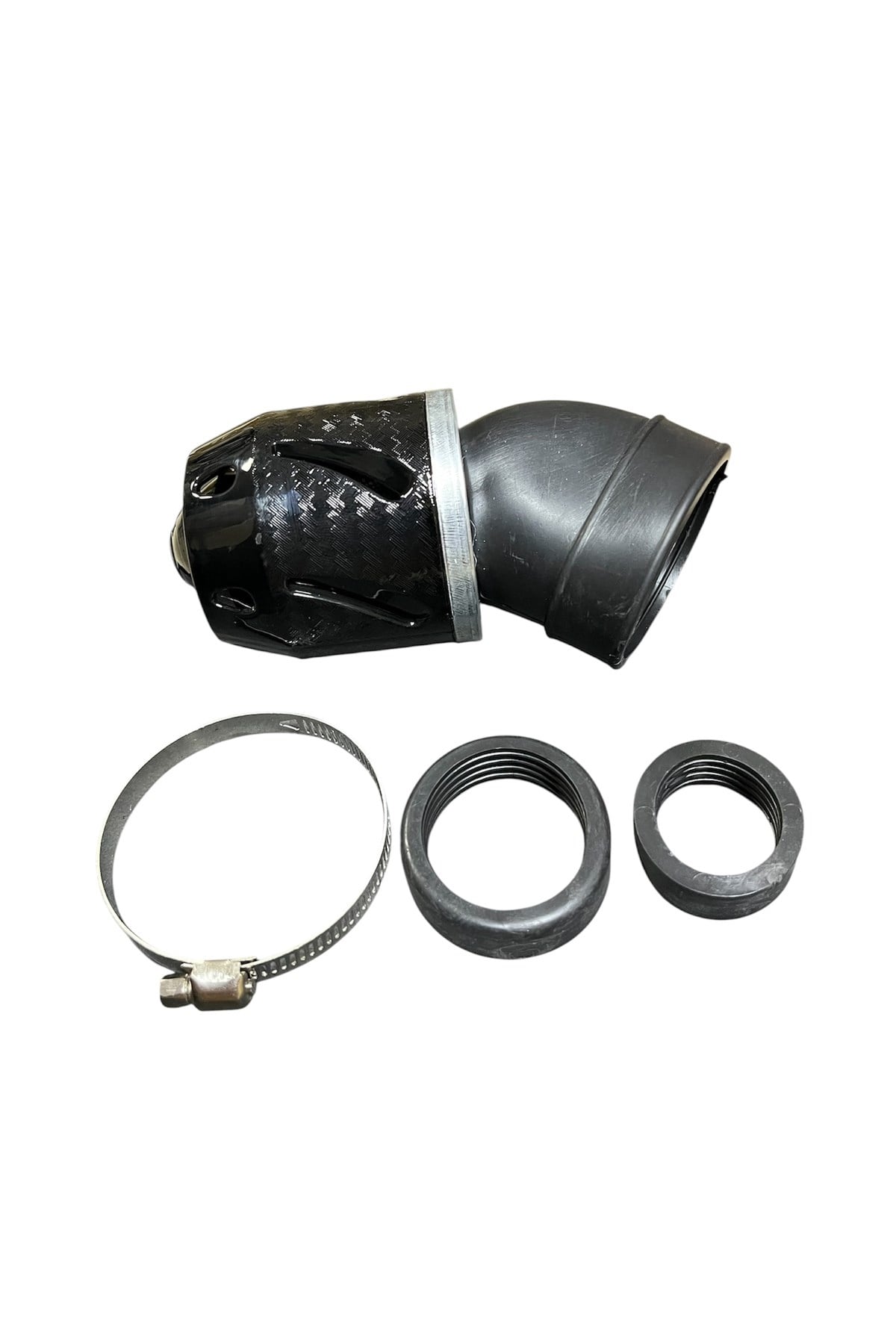 MOTOSİKLET PERFORMANSLI AÇIK HAVA FİLTRESİ MODİFİYE SİYAH 35/38/40/42/44/46/48 mm UNİVERSAL - SCOOTER - CG - CUB - RACİNG