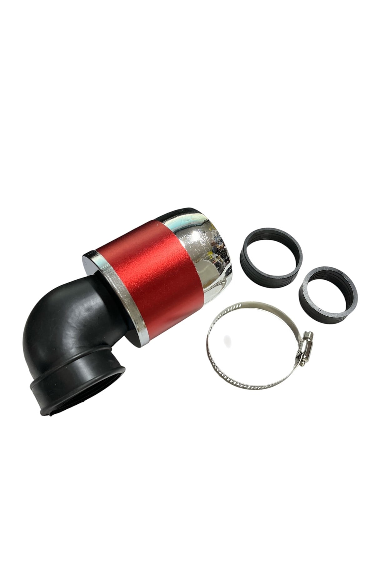 MOTOSİKLET PERFORMANSLI AÇIK HAVA FİLTRESİ MODİFİYE KIRMIZI 35/38/40/42/44/46mm UNİVERSAL - SCOOTER - CG - CUB - KUBA ÇİTA