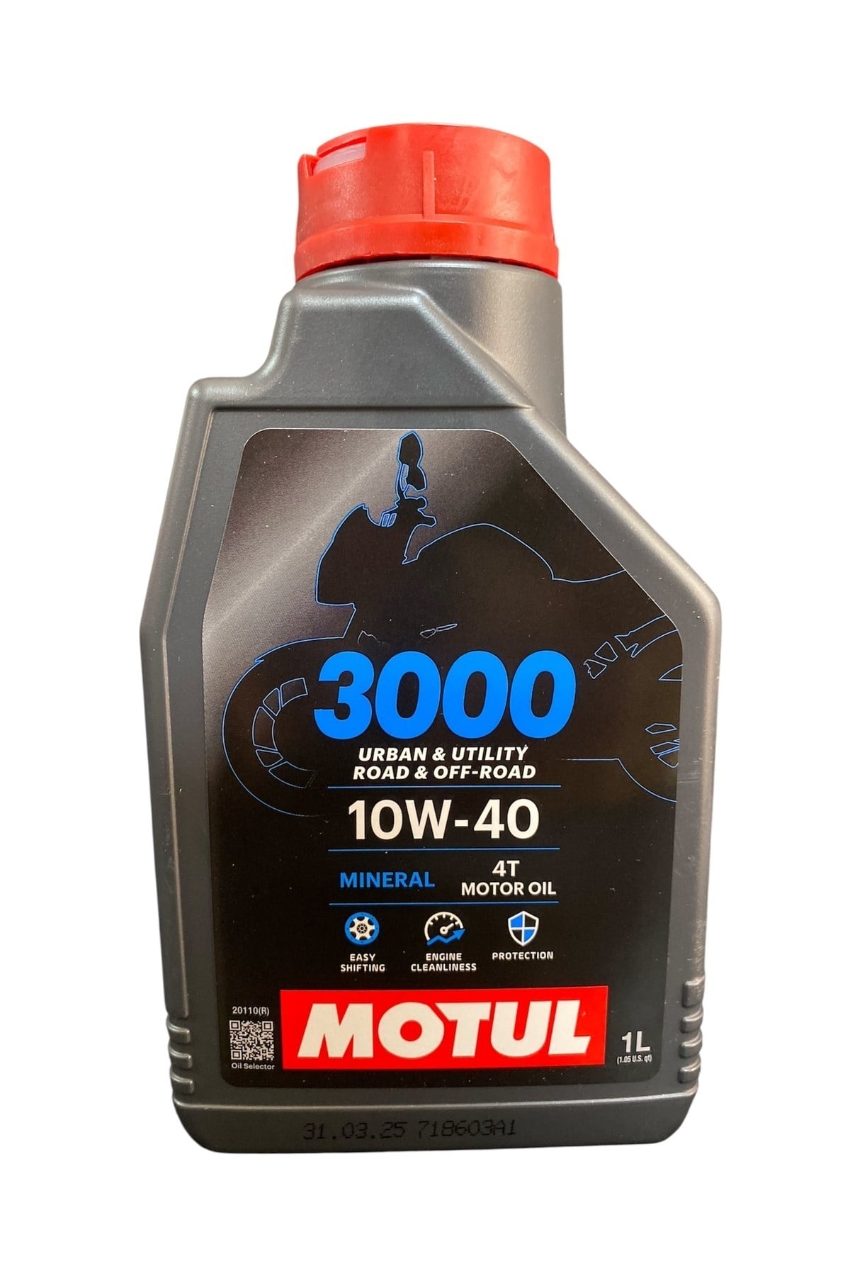 MOTUL 3000 10w40 1 LİTRE 4 ZAMANLI MOTOSİKLET YAĞI YENİ TARİHLİ ORJİNAL