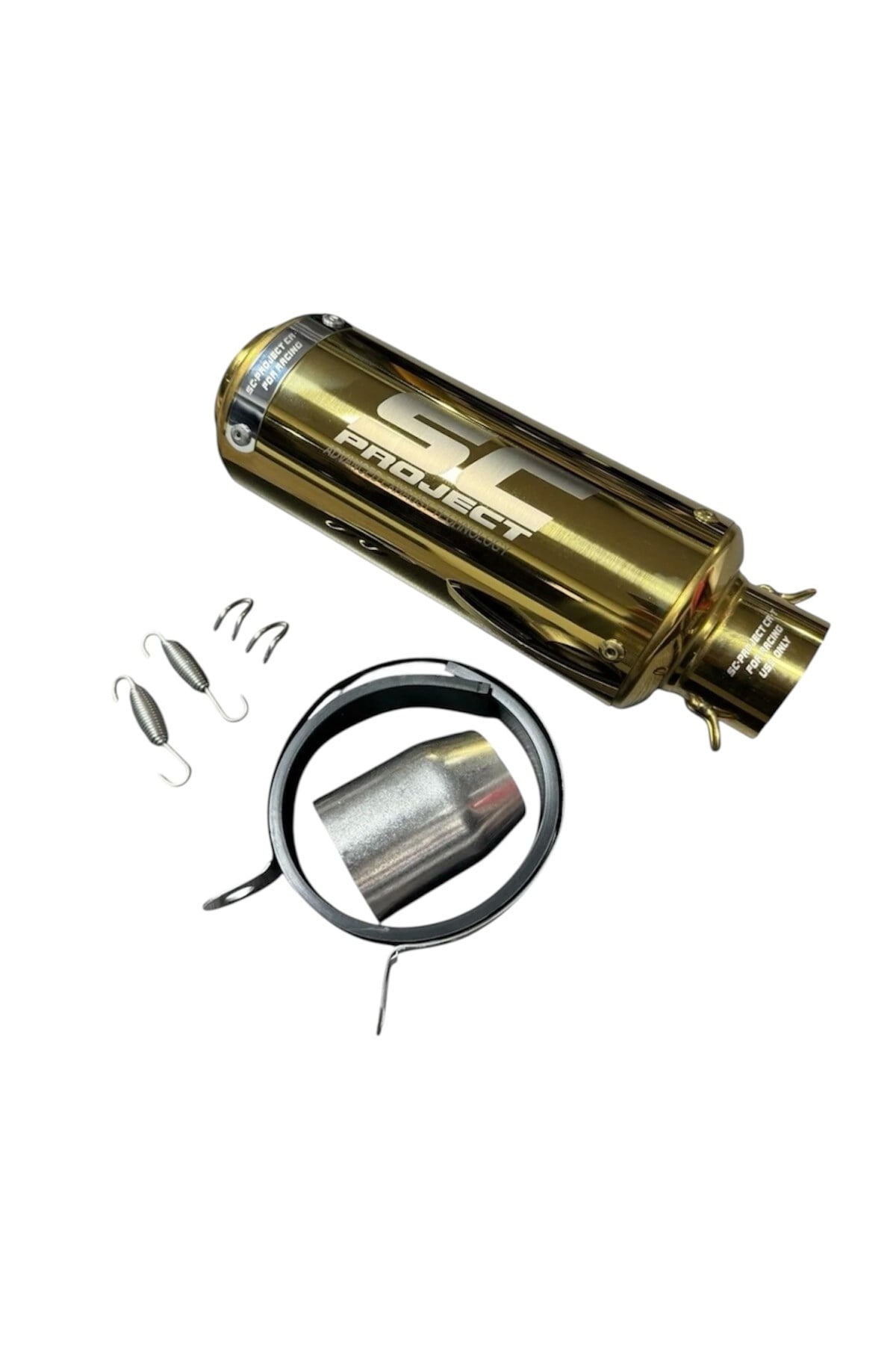 SC PROJECT GOLD EGZOZ PERFORMANSLI SC GOLD UNİVERSAL MOTOSİKLET TÜP EGZOZ