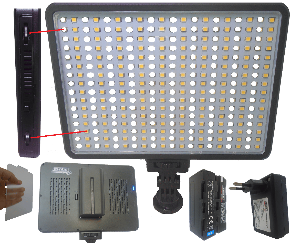 Led-320A Panasonic Kamera Işığı, kamera Tepe Lambası