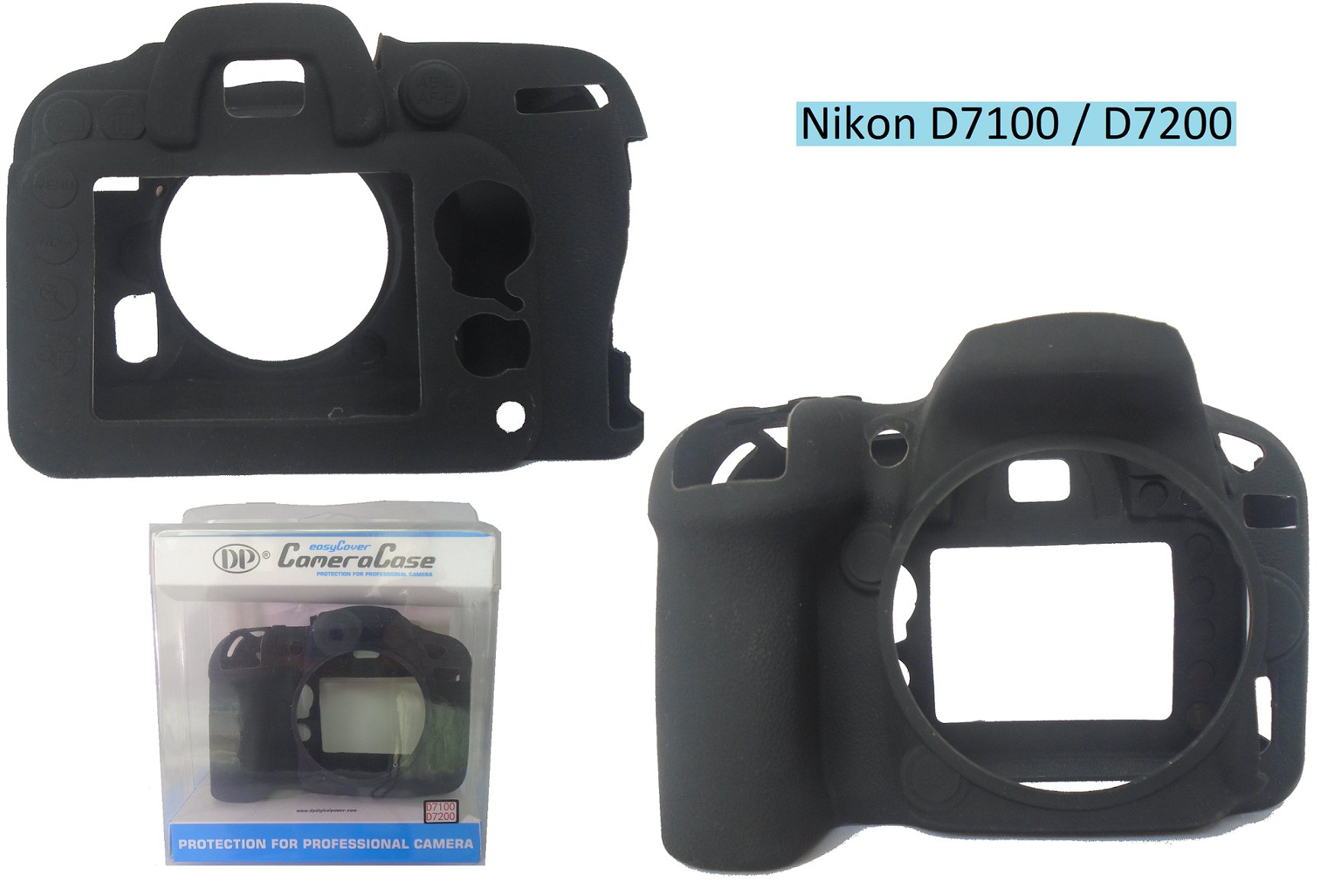 Nikon D7100 Body Koruyucu Silikon