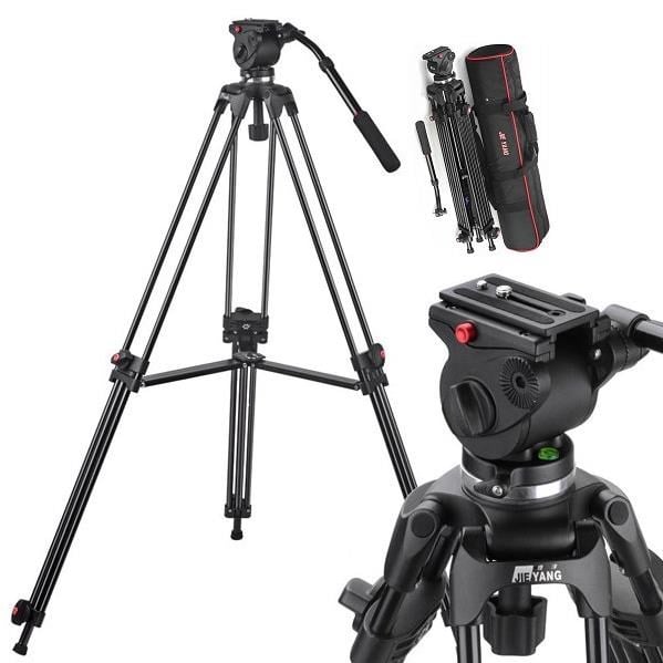 Sony Mc1500 Kamera Tripodu, Jie Yang JY508B Kamera Ayağı, Tripod