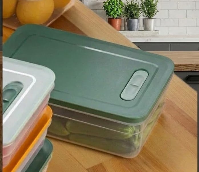 Taze Tutan 5 Litre Vakumlu Mikrodalga ve Buzluk Düzenleyici Saklama Kabı
