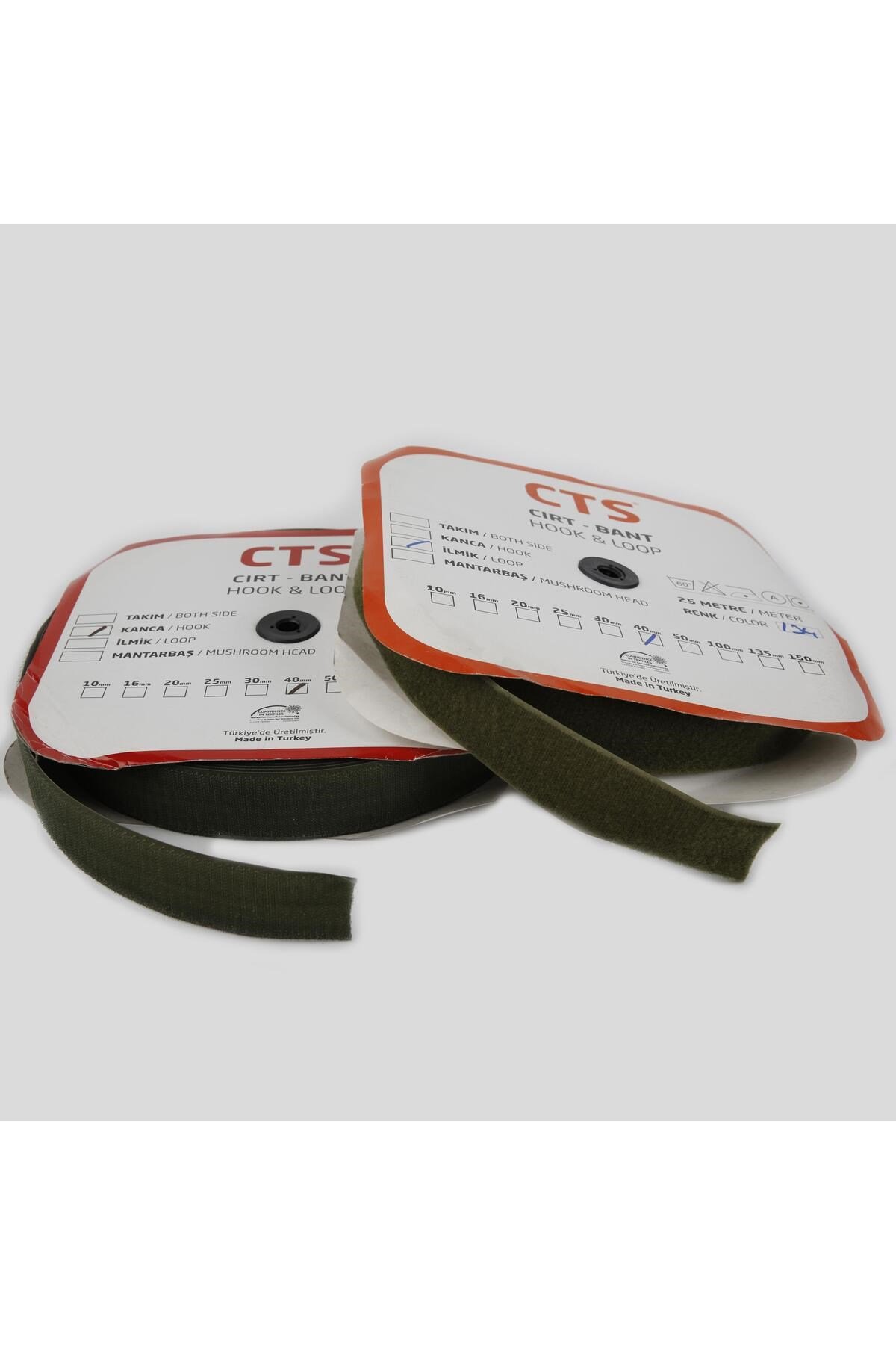 Cırt Bant(çift) 4cm 25mt Haki Yeşil