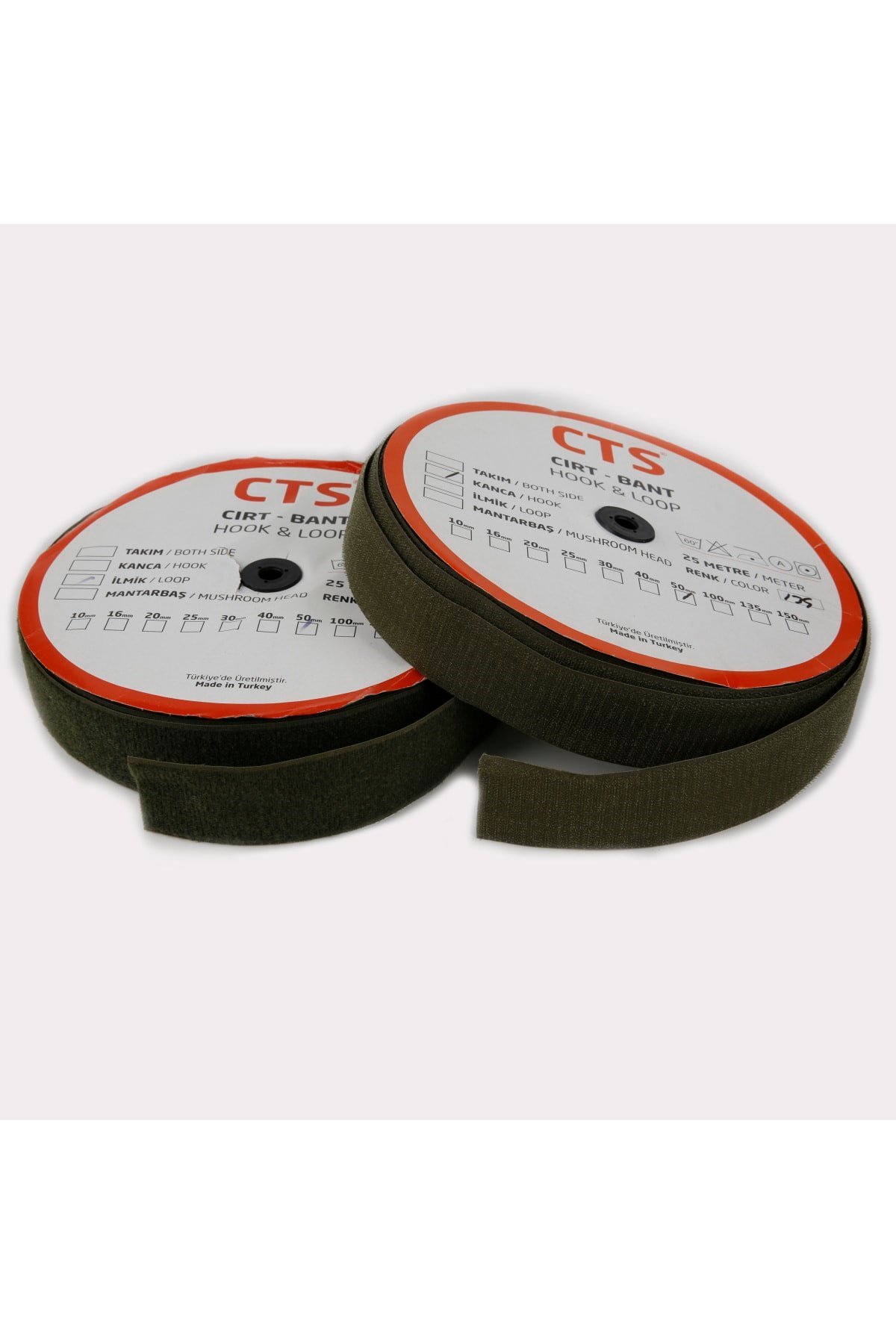 Cırt Bant(çift) 5cm 25mt Haki Yeşil