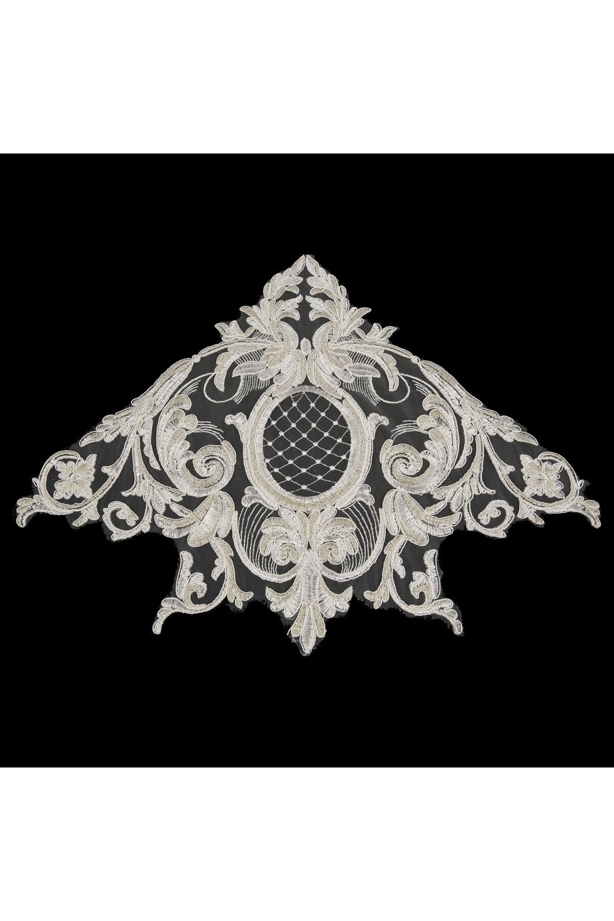 Fransız Motif Fd387 6ad/pkt-krem-altın