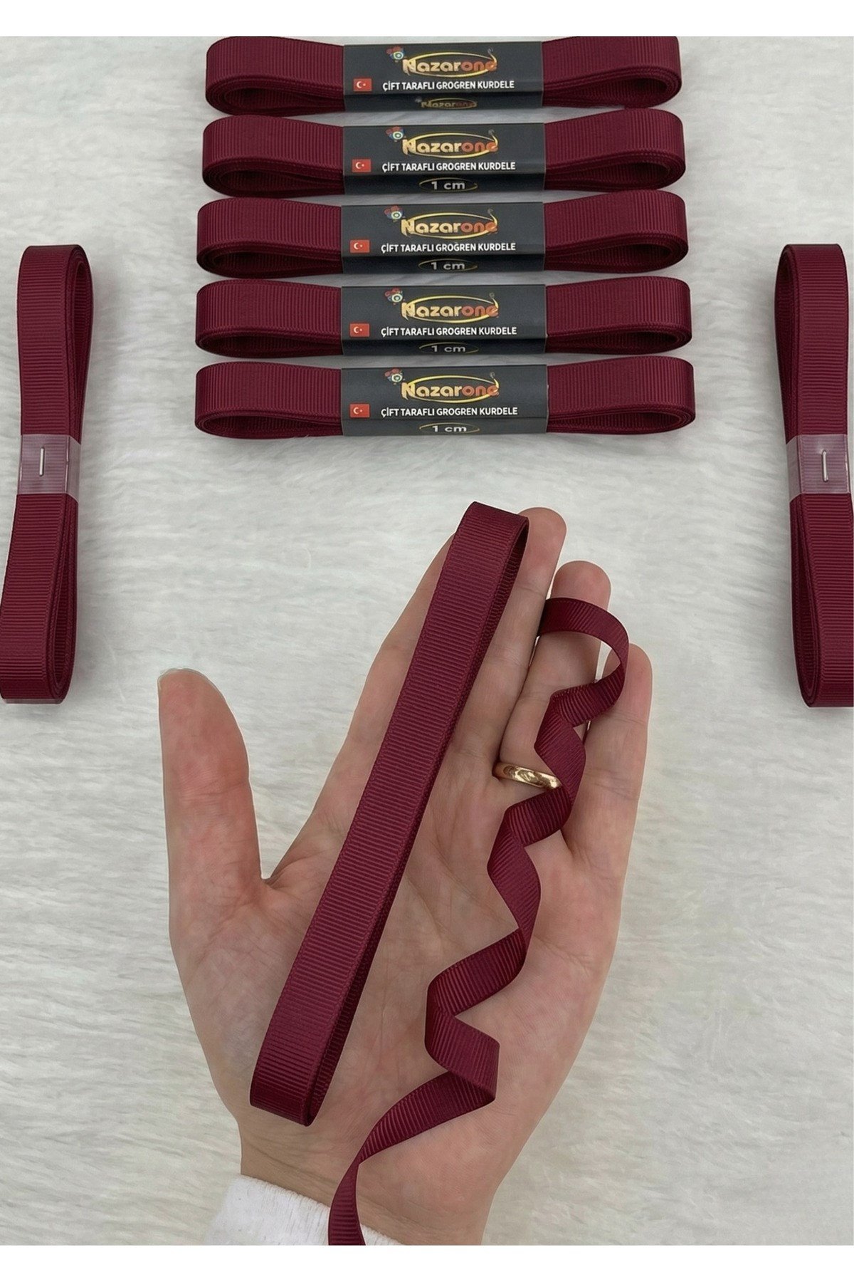 Grogren Kurdele 1cm-10mt-bordo(1007)