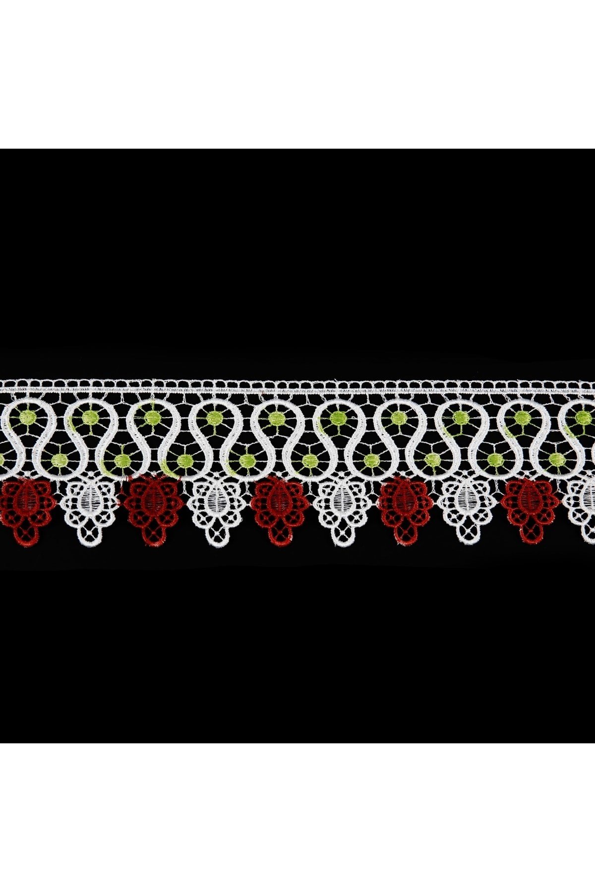 Güpür 460342 Batik 9mt-bordo