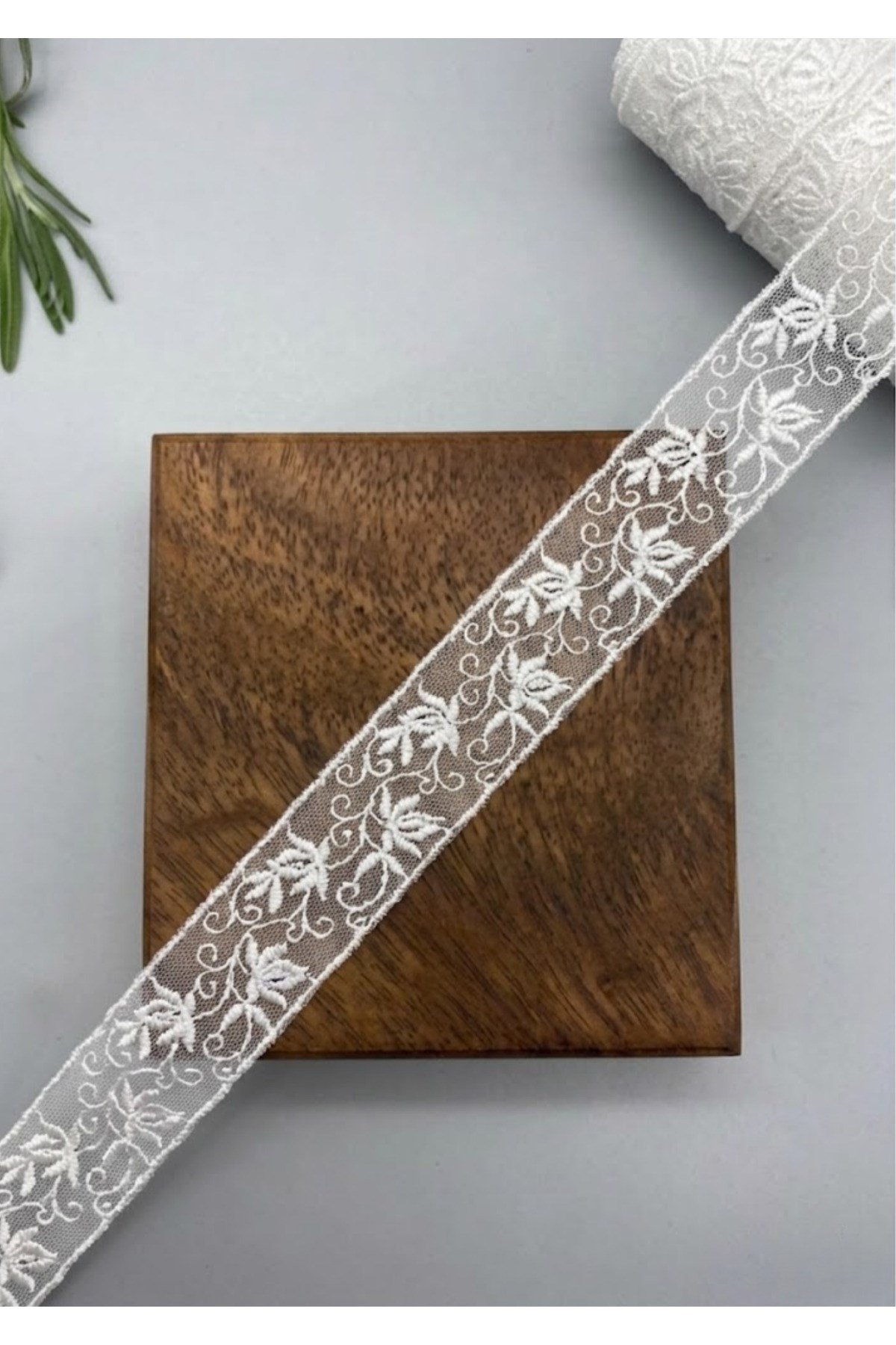 Organze Güpür 9142 9mt-beyaz