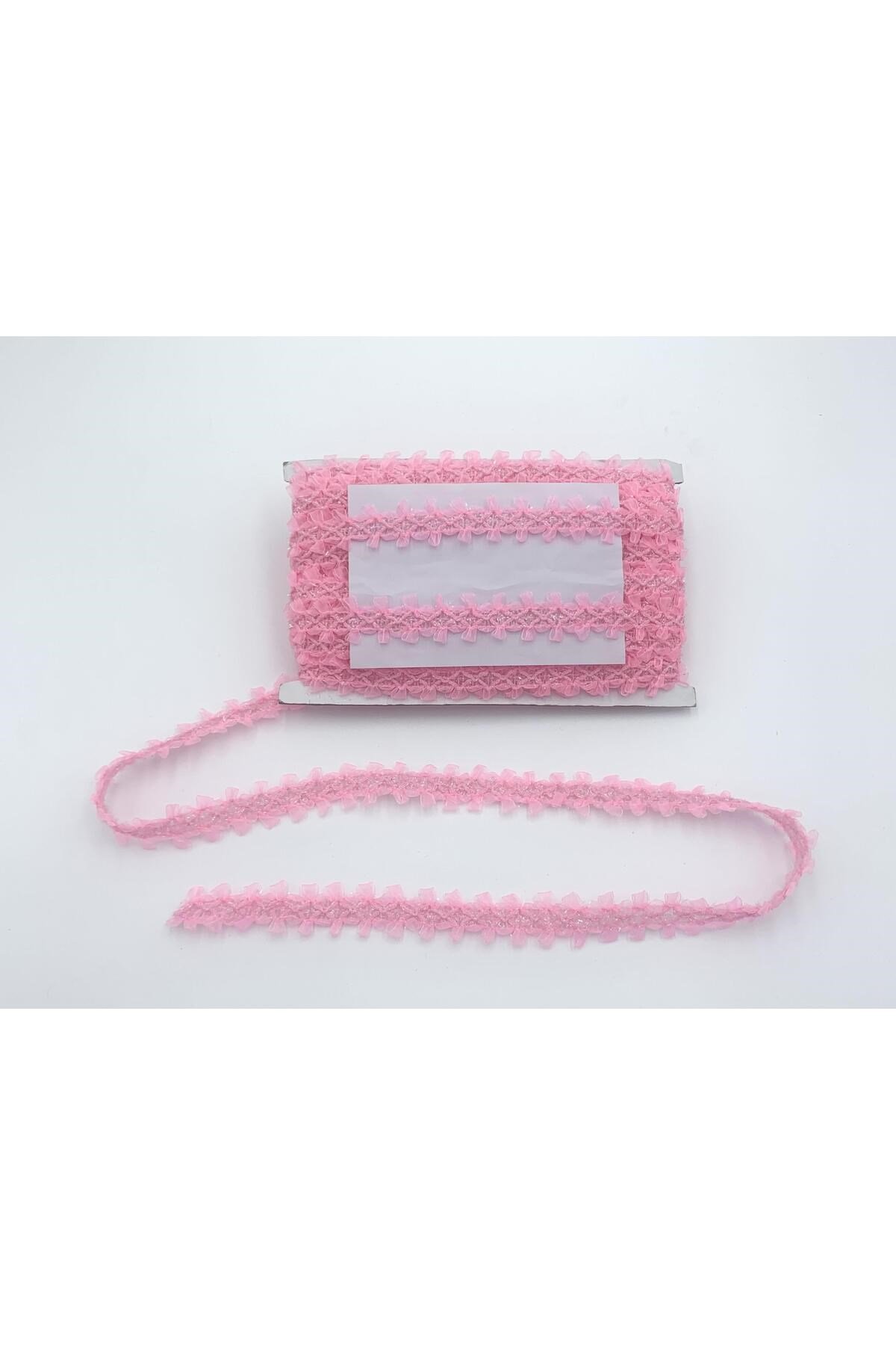 Organze Pul Dantel 7223 20mt-pembe