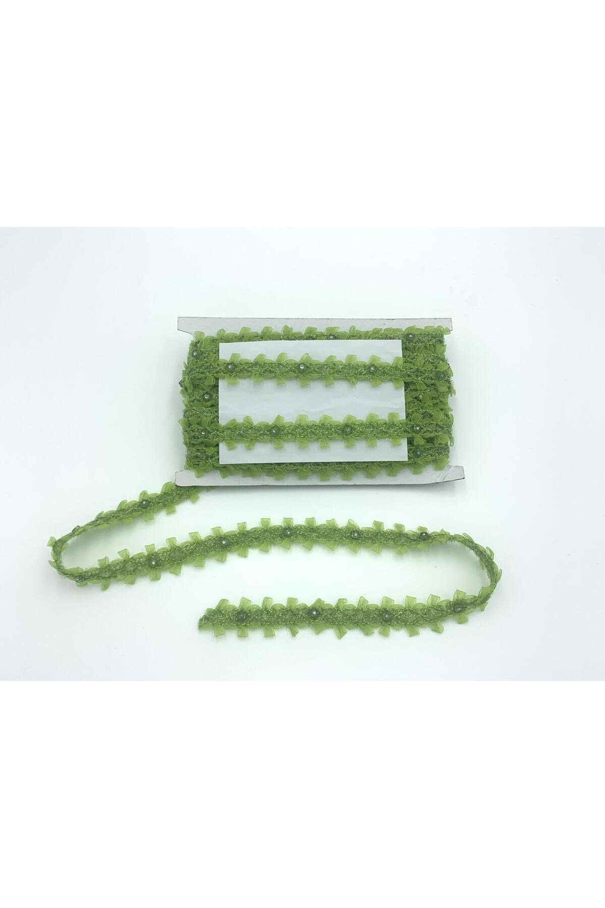 Organze Pul Dantel 7223 20mt-yeşil