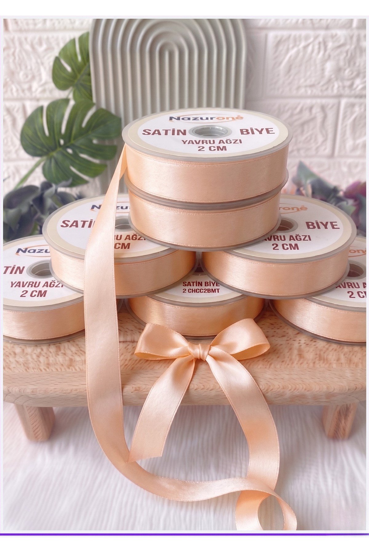 Saten Biye 2cm- 25mt- Yavru Ağzı