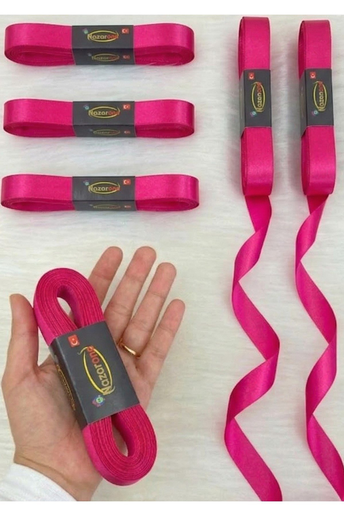Saten Kurdele 2cm-10mt-fuşya(803)