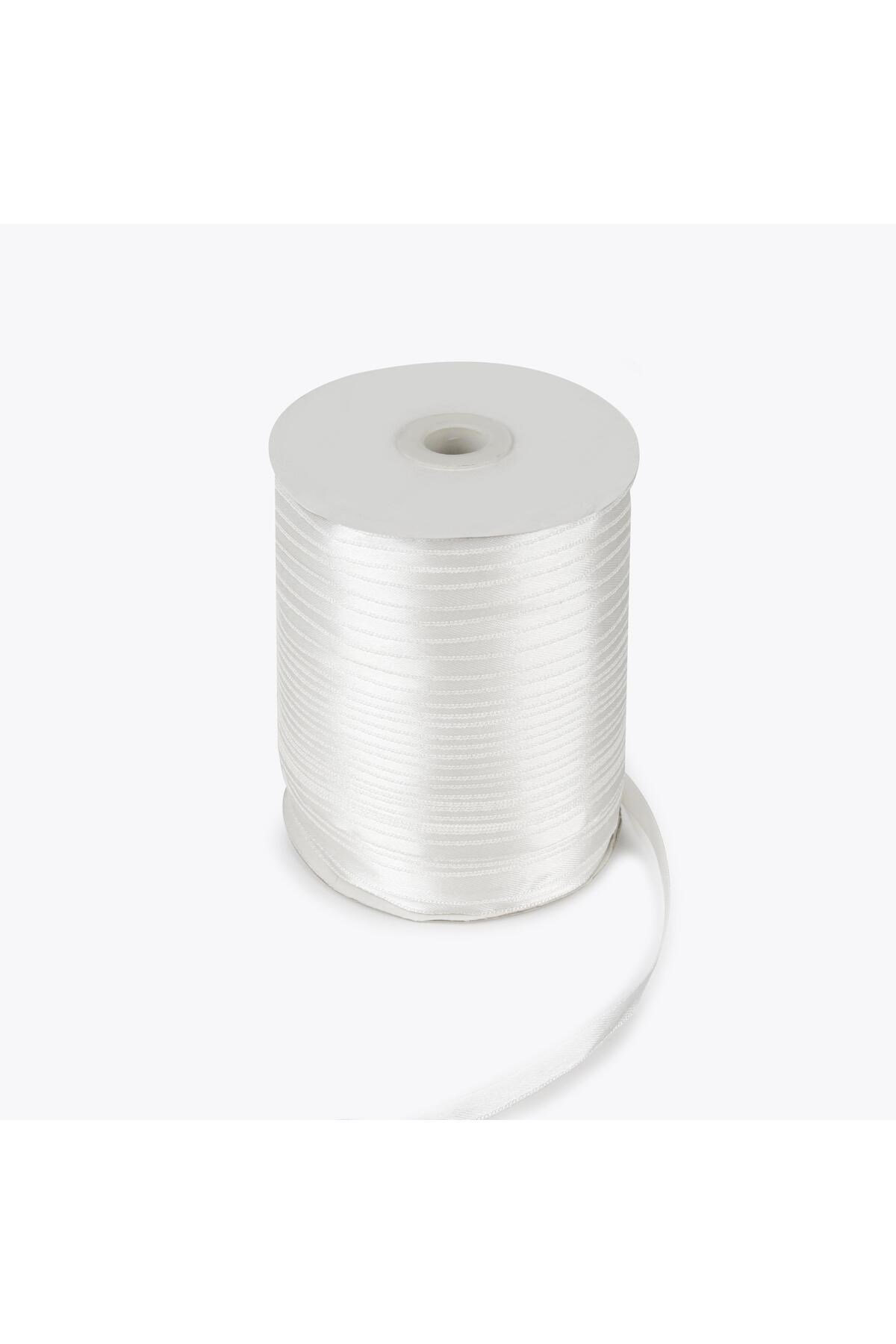 Saten Kurdele 6mm-500mt-beyaz(101)