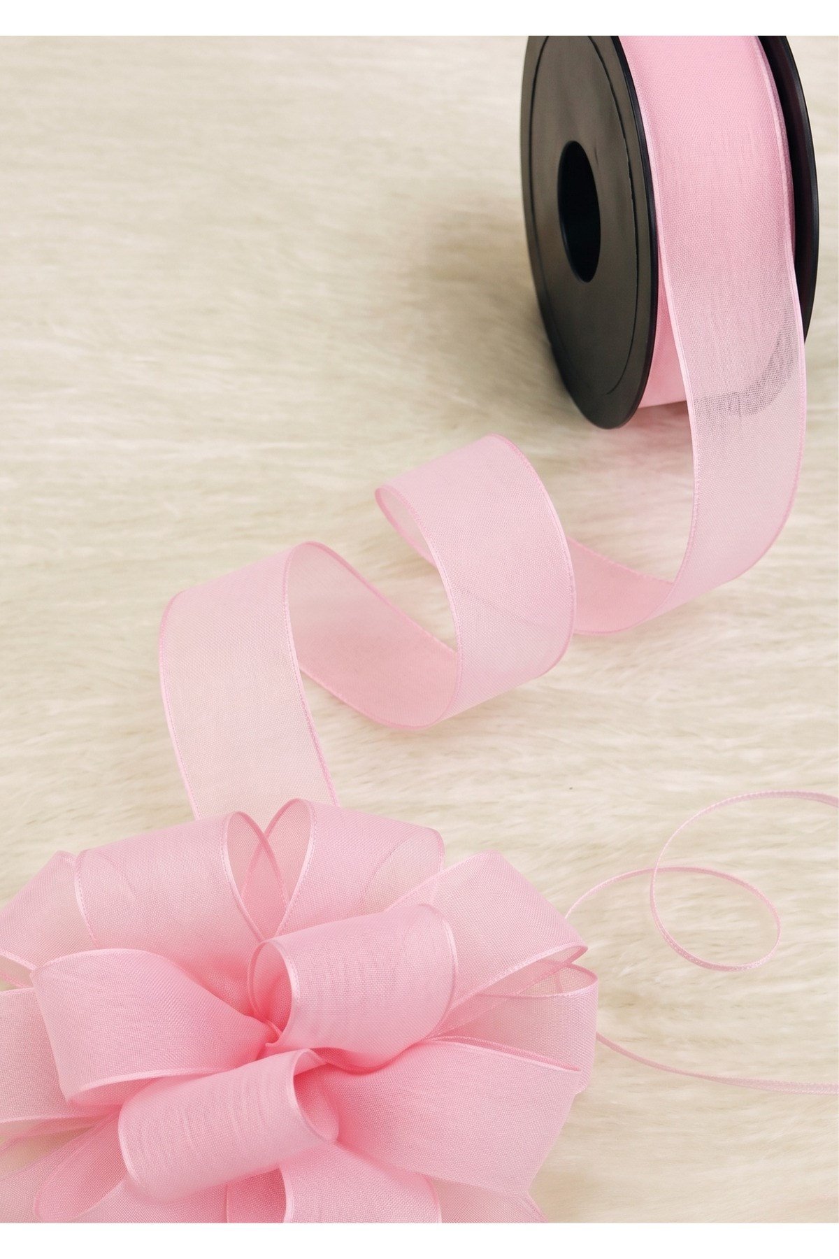 Şifon Kurdele 2,5cm-20mt-pembe(503)