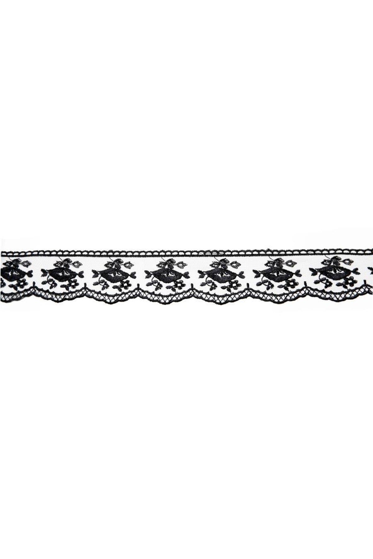 Tül Güpür 8098 9mt-siyah