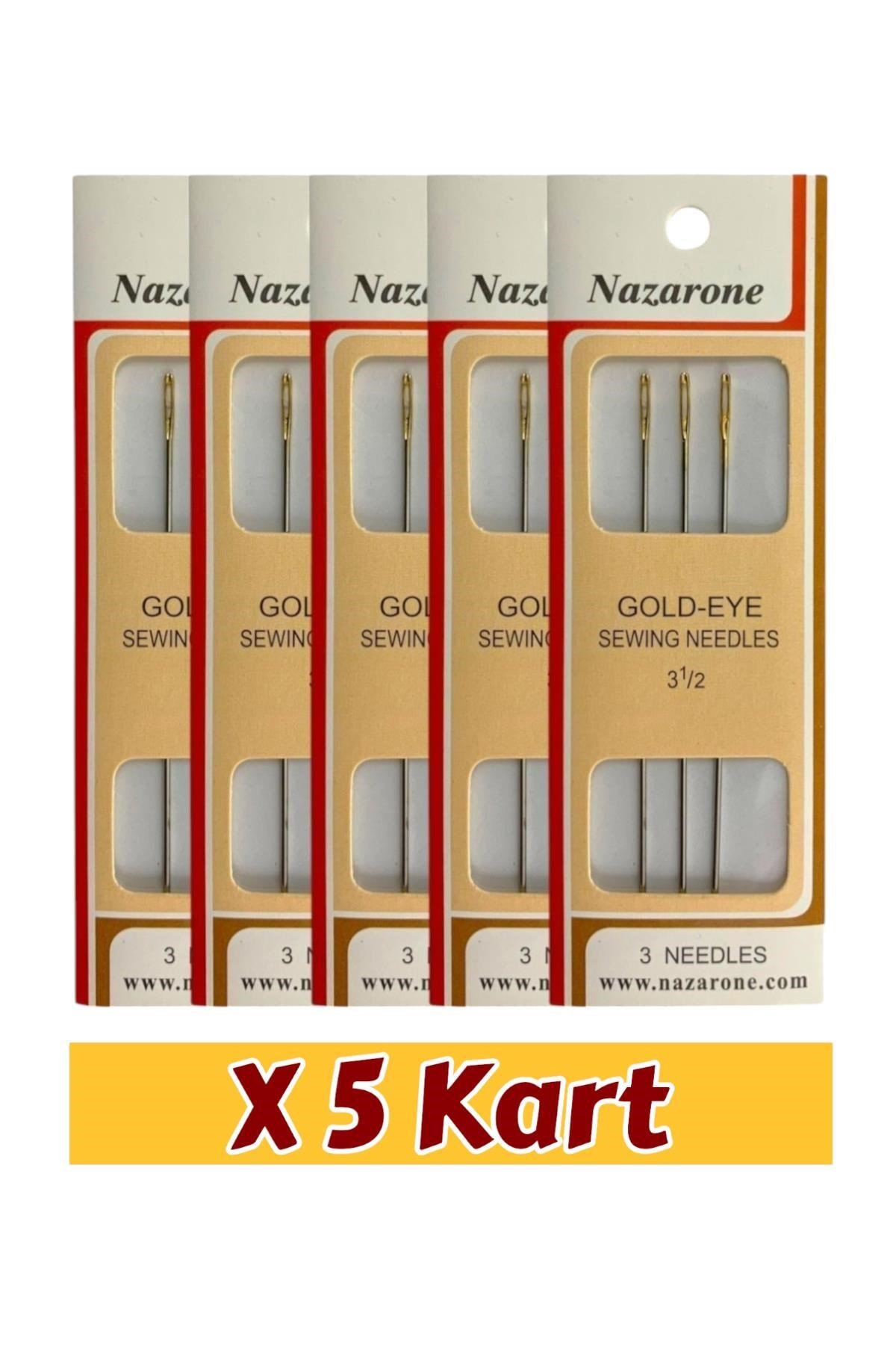 YORGAN İĞNE NO:3,5/3 5 KART(15 ADET İĞNE)