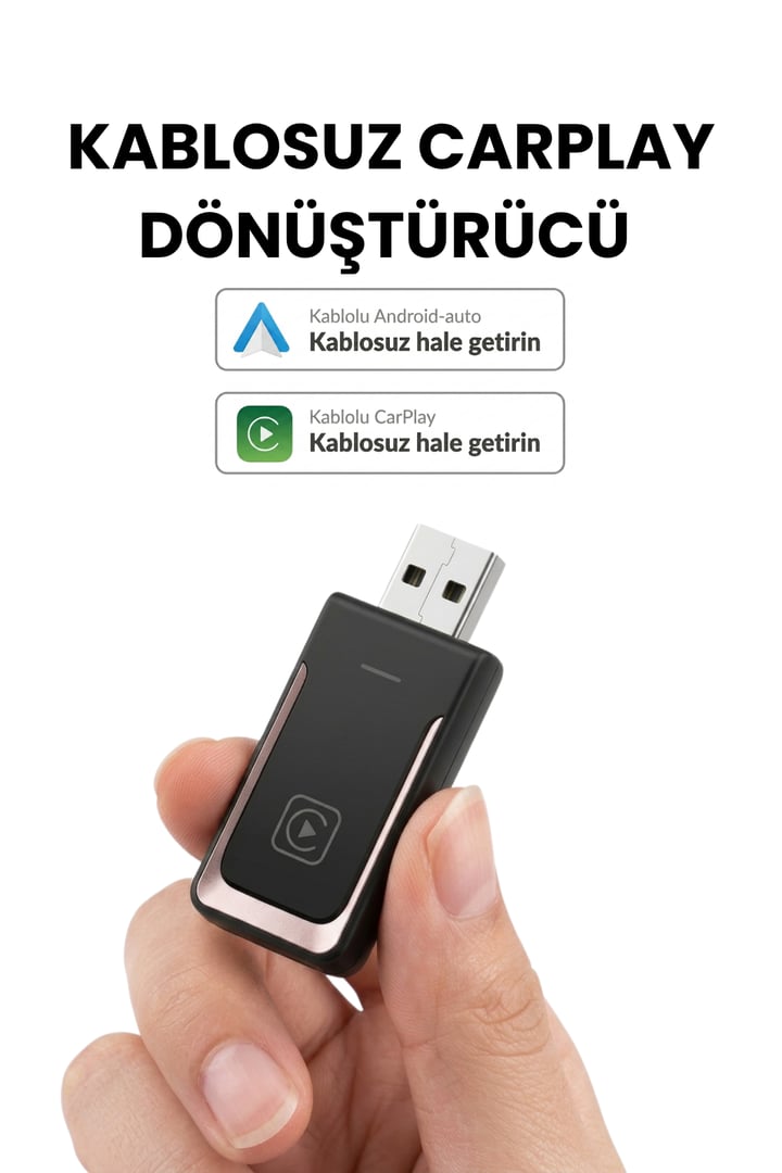 2'si 1 Arada Kablosuz CarPlay