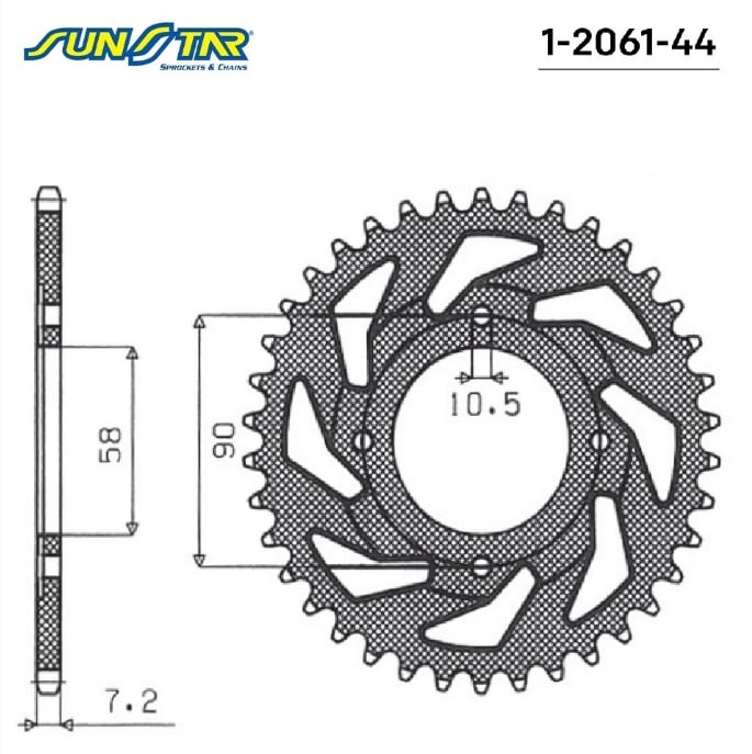 1-2061-44 ARKA DİŞLİ