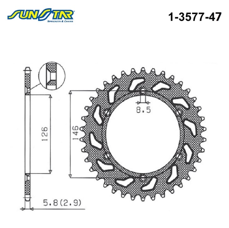1-3577-47 ARKA DİŞLİ