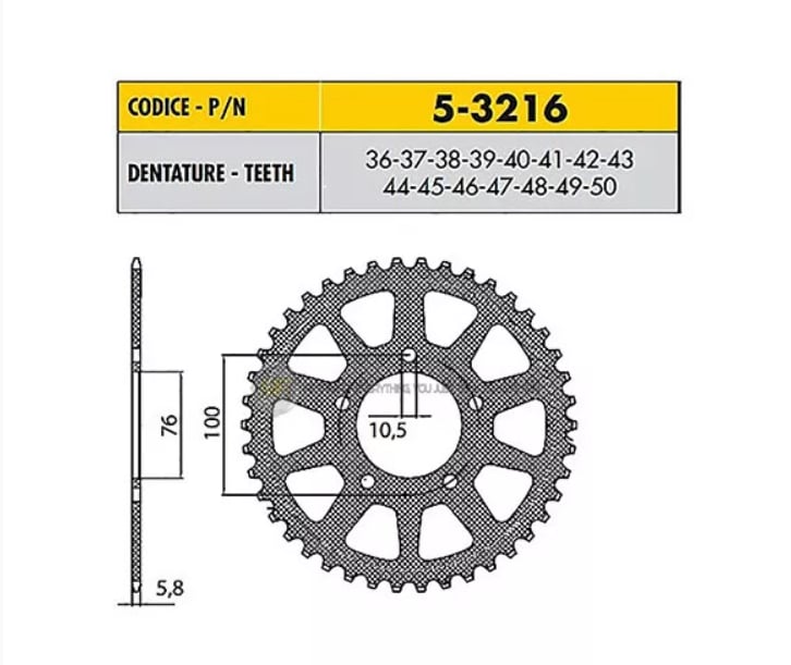 5-3216-42 ARKA DİŞLİ