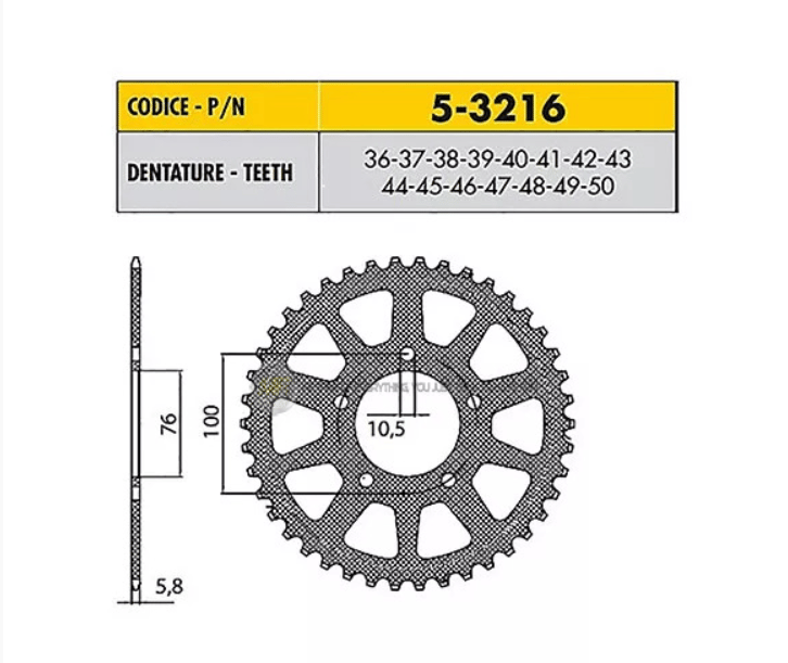 5-3216-42 ARKA DİŞLİ