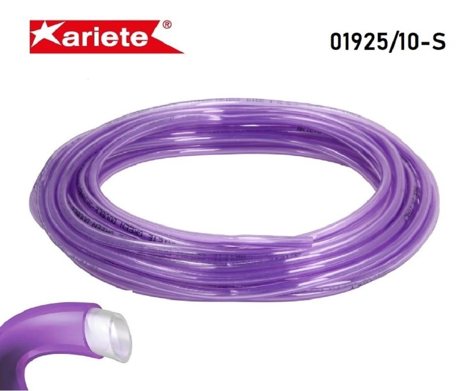ARIETE KURŞUNSUZ BENZİN HORTUMU MOR 4 X 7 mm 10 mt ( 2 KAT HORTUM)