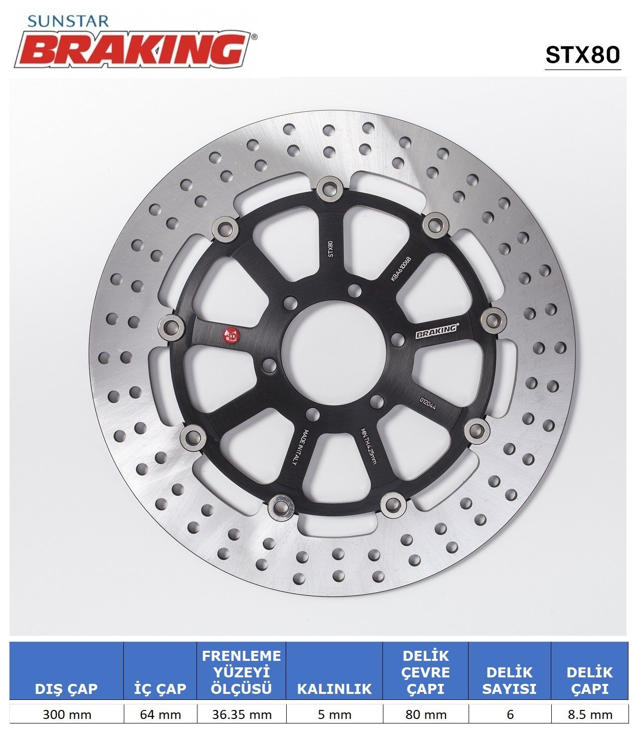 BRAKING DUCATI YUVARLAK ÖN FREN DİSKİ
