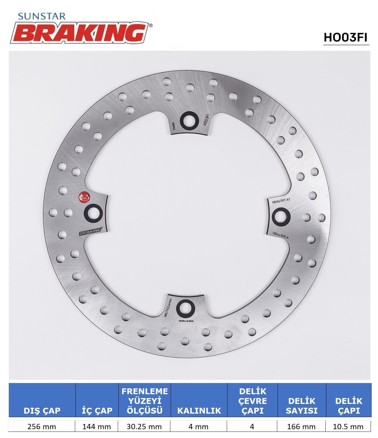 BRAKING HONDA XLV 600-650-700/ NX / XRL YUVARLAK ÖN FREN DİSKİ