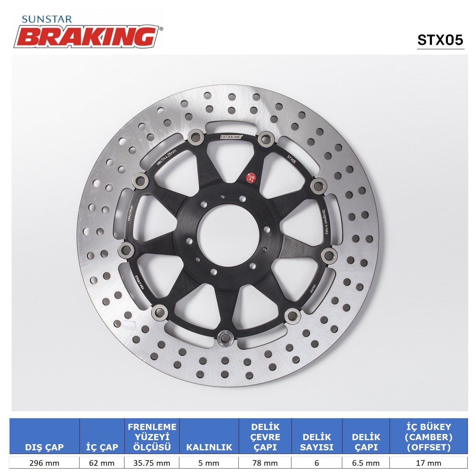 BRAKING HONDA YUVARLAK ÖN FREN DİSKİ