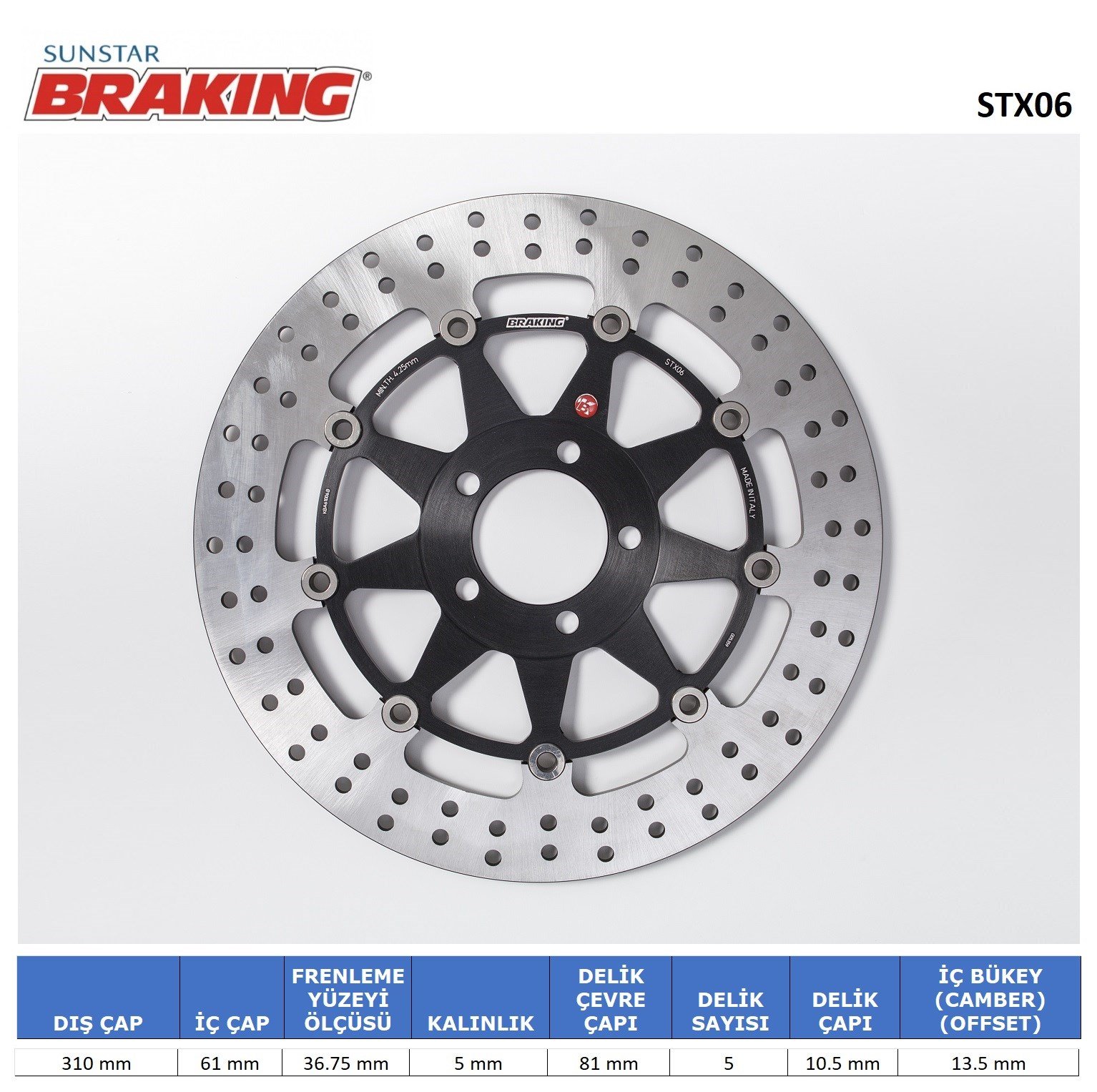BRAKING KAWASAKI YUVARLAK ÖN FREN DİSKİ