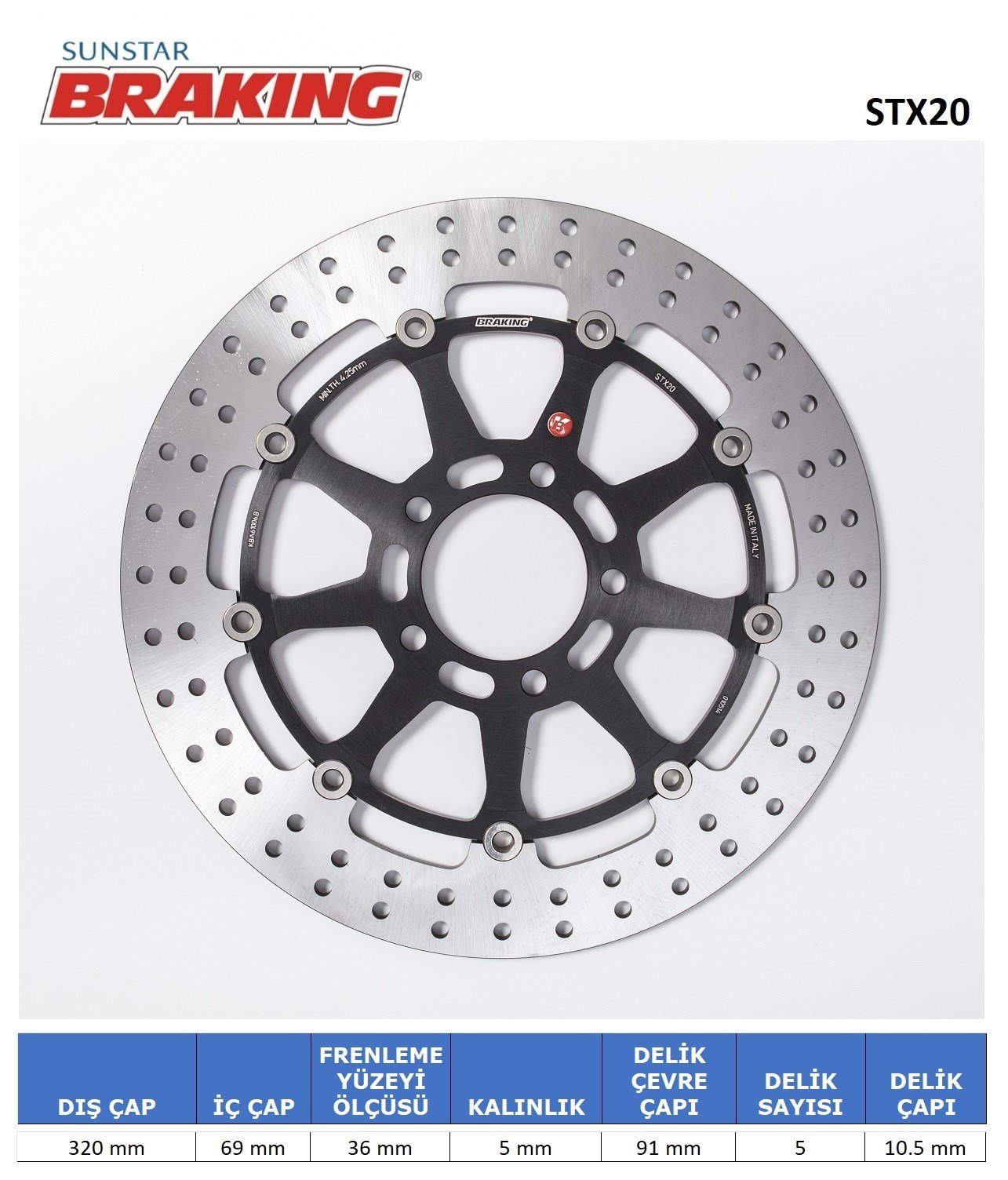 BRAKING SUZUKI YUVARLAK ÖN FREN DİSKİ
