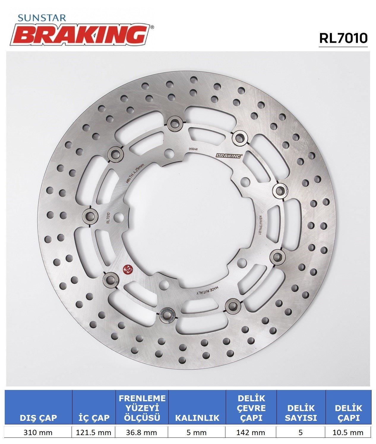 BRAKING SUZUKI YUVARLAK ÖN FREN DİSKİ